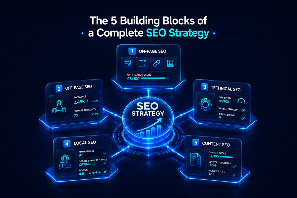 The 5 Building Blocks of a Complete SEO Strategy
