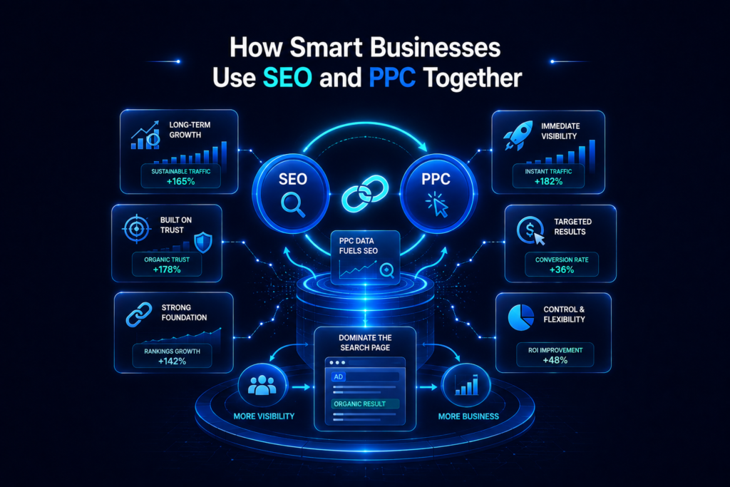 Businesses Use SEO and PPC Together