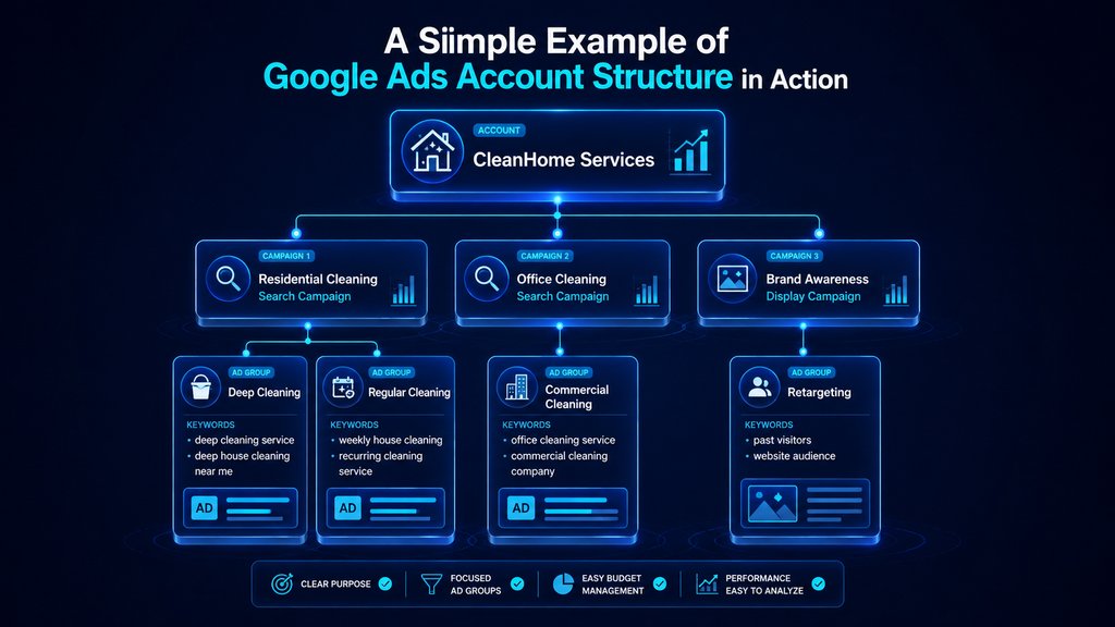 Example of Google Ads Account Structure