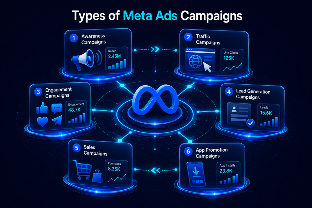 Types of Meta Ads Campaigns