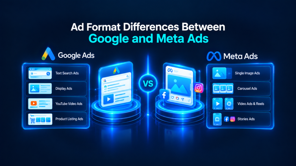 Ad Format Differences Between Google and Meta Ads